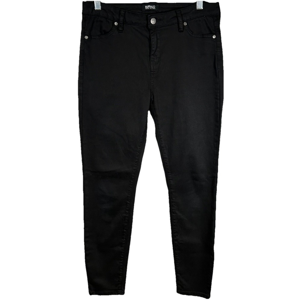 Buffalo David Bitton Women's 8/29 Vale Mid-Rise Skinny Stretch Pants Jeans Black